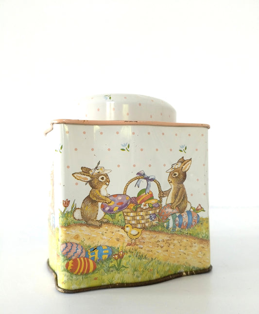 Boîte métallique décor Pâques - cetaitmieuxavant