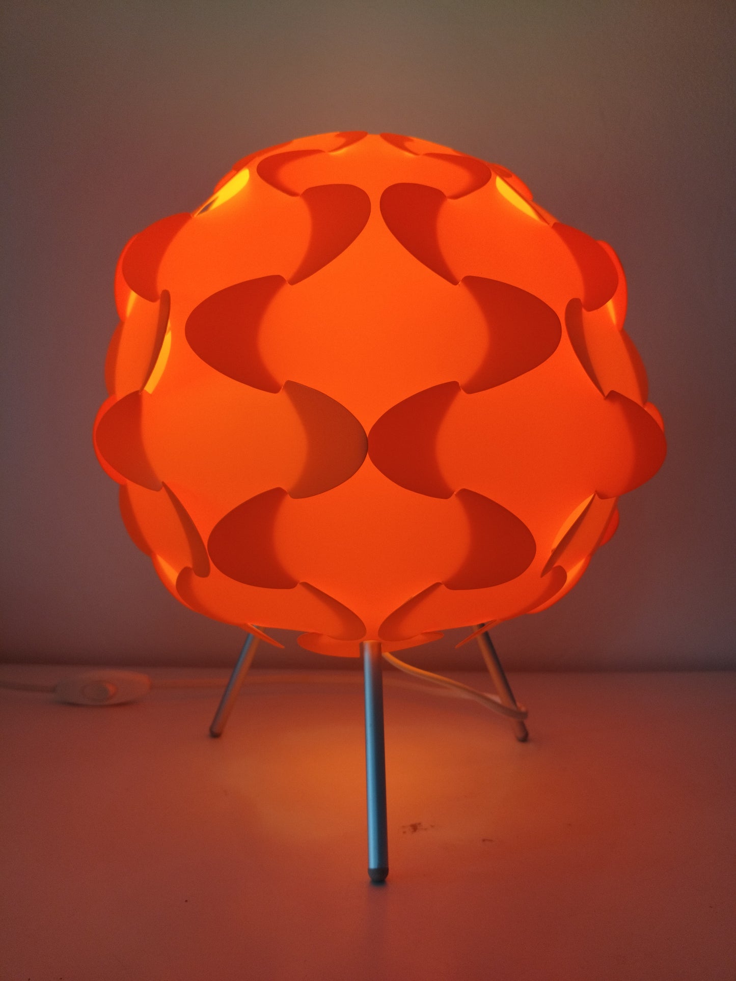 Lampe de table Ikea Fillsta orange 2000's