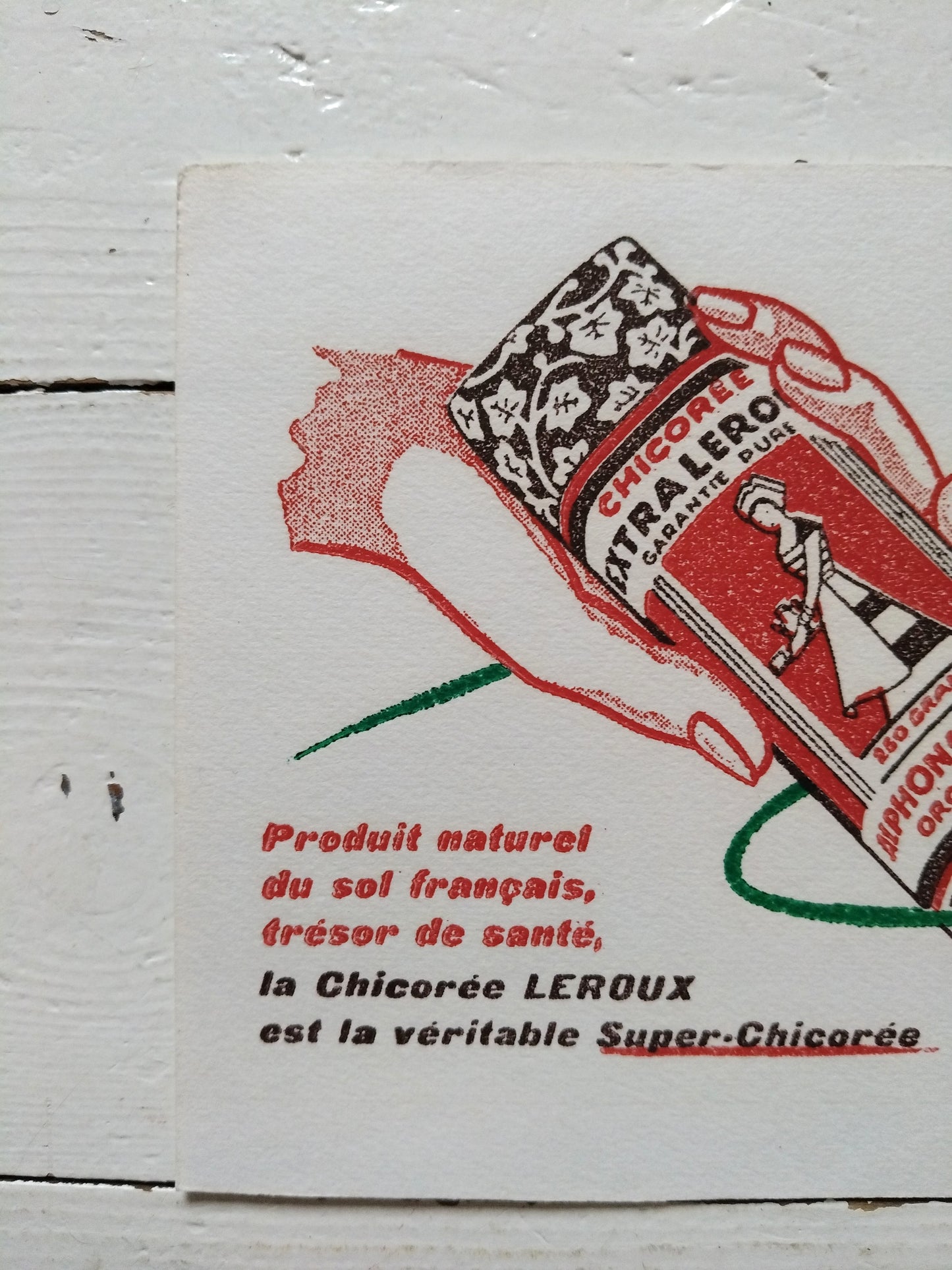 Ancien buvard publicitaire Chicorée Leroux