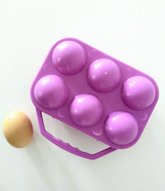 Boîte à œufs violette en plastique Gensini Italy - cetaitmieuxavant