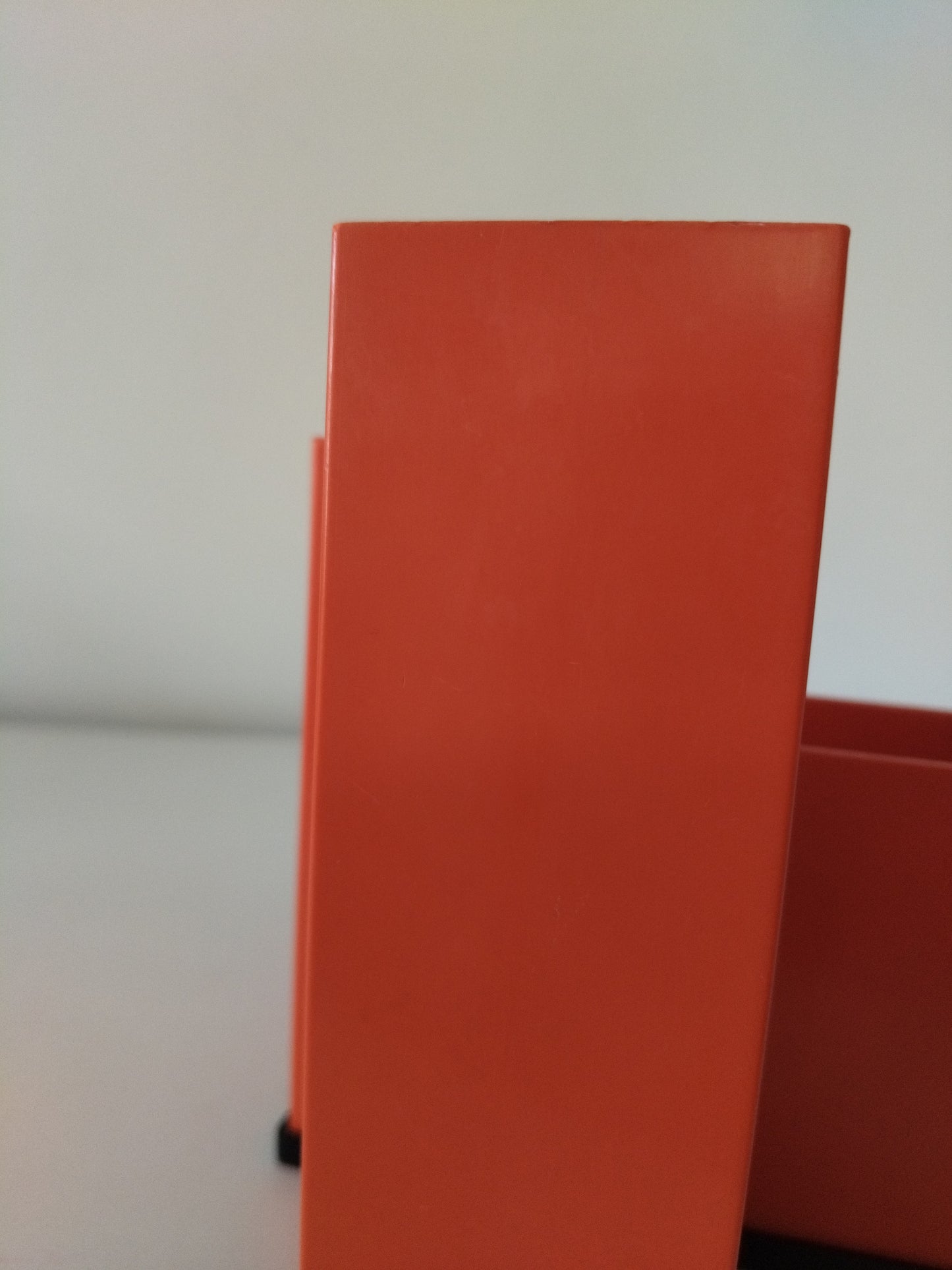 Organisateur de bureau en plastique orange Läufer W.Germany