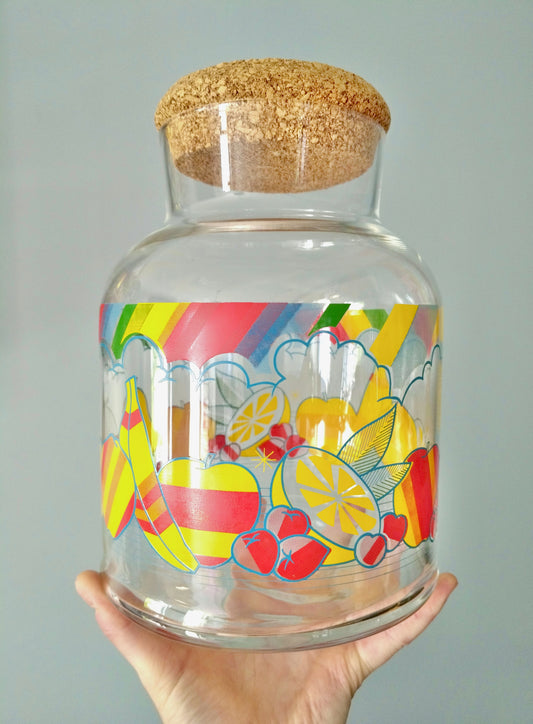 Très gros bocal en verre Cerve