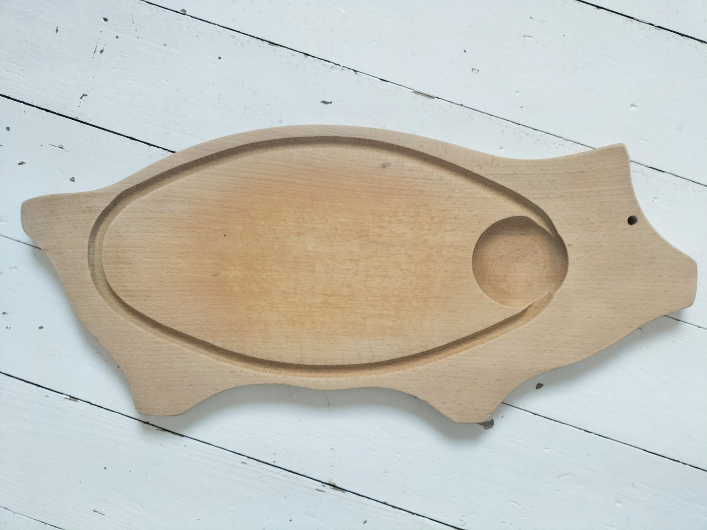 Ancienne grande planche à découper ou de service 🐖 en bois
