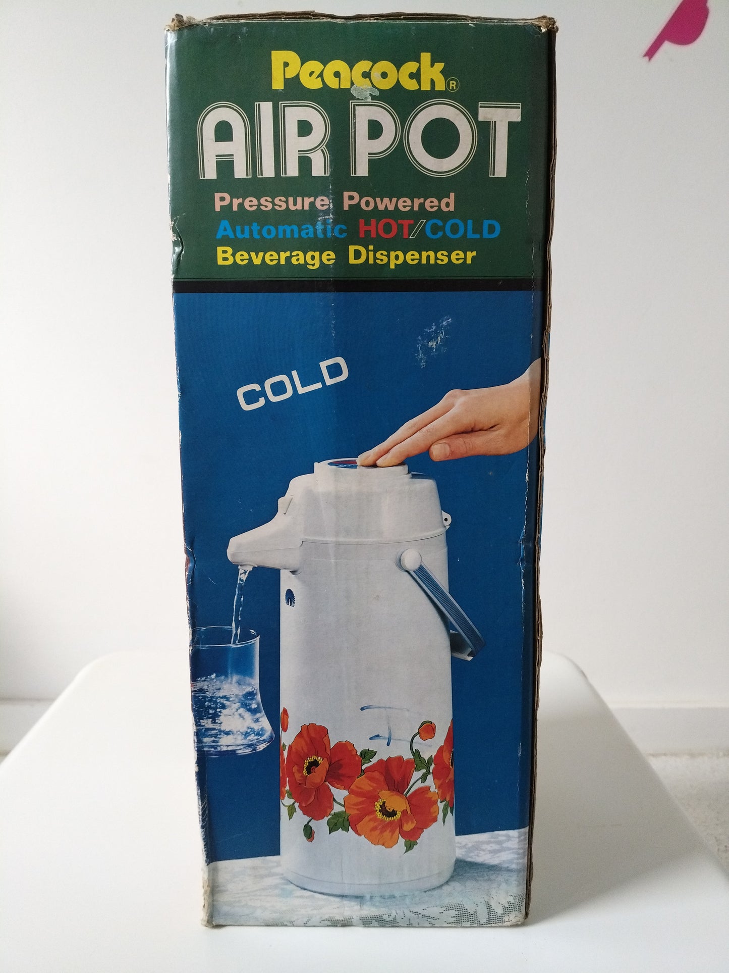 Grand thermos à pompe pivotant 2,5l Peacock Air Pot Japan
