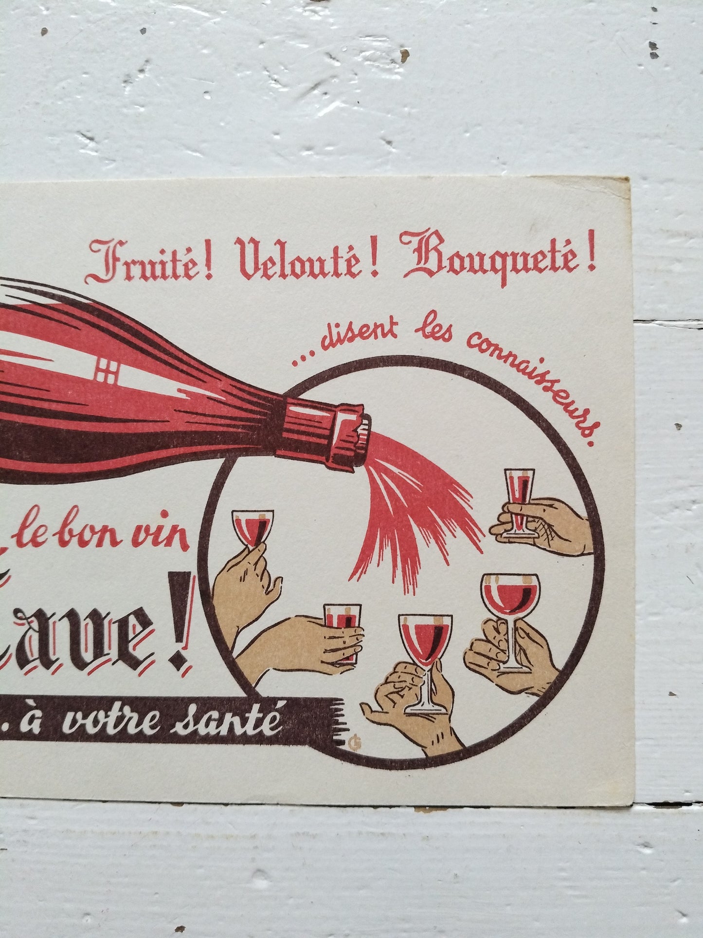 Buvard publicitaire vin " Ma Cave "