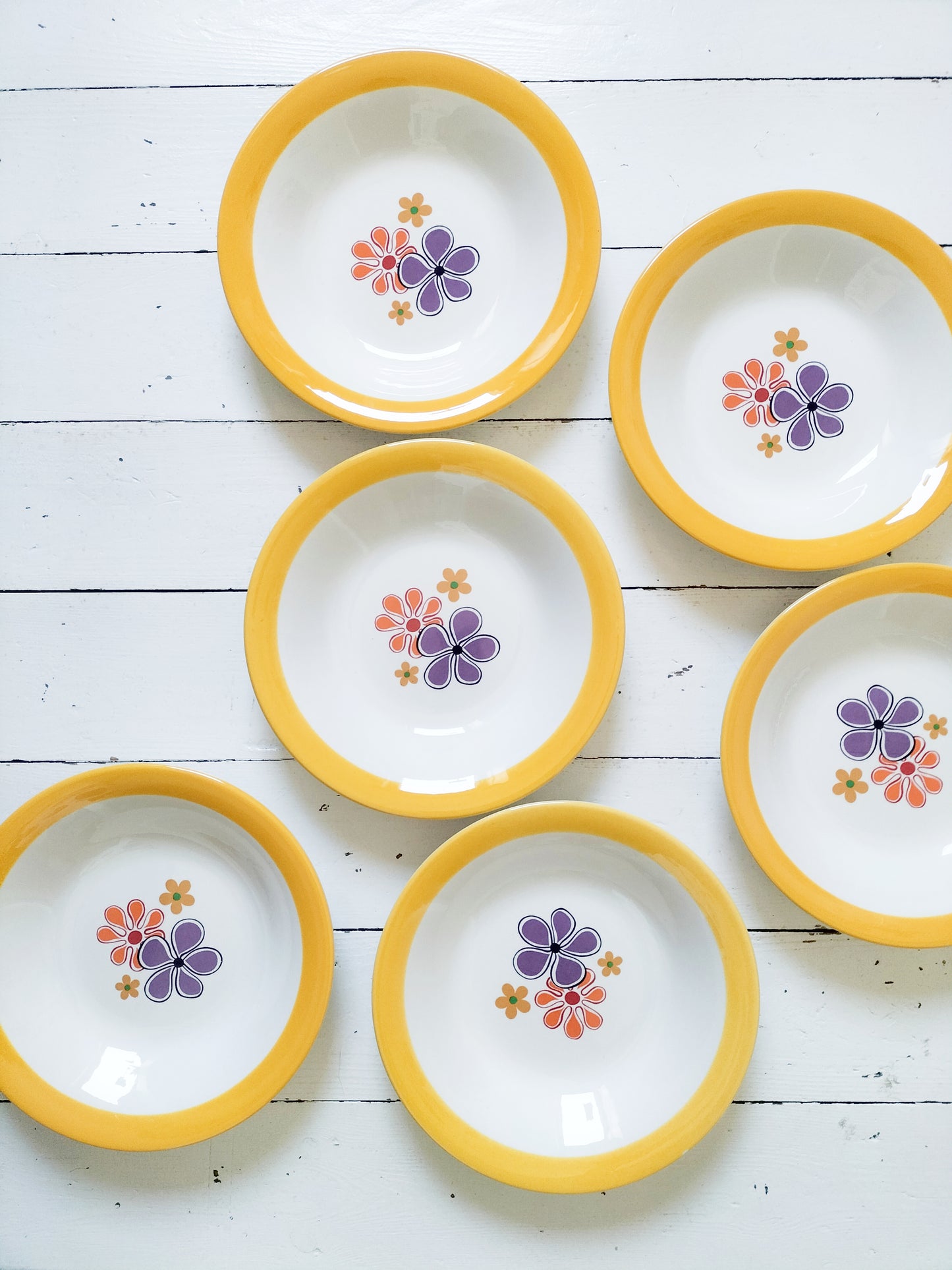 Ensemble de 6 assiettes creuses Pagnossin Italy