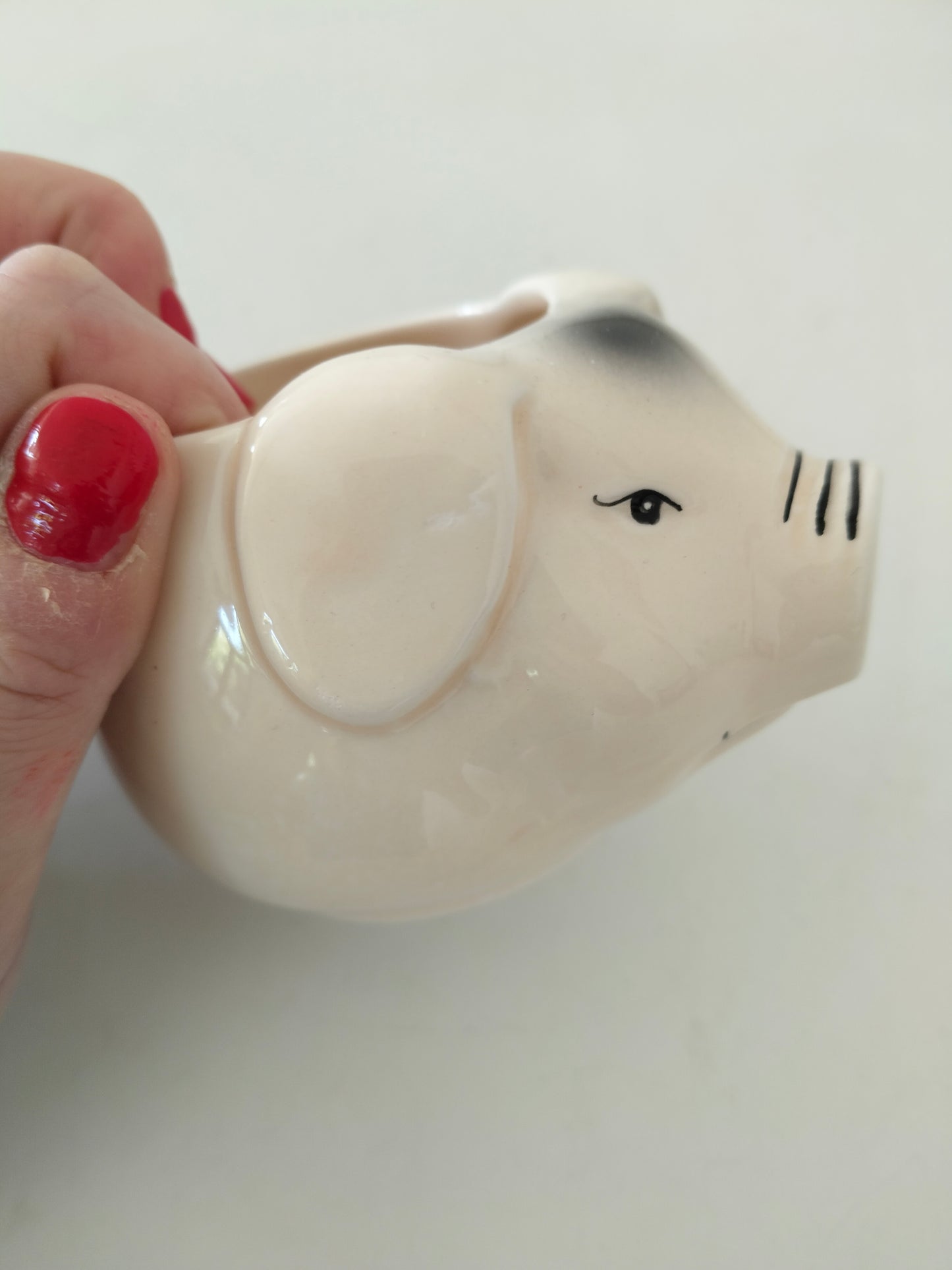 Duo de tasses cochon en porcelaine
