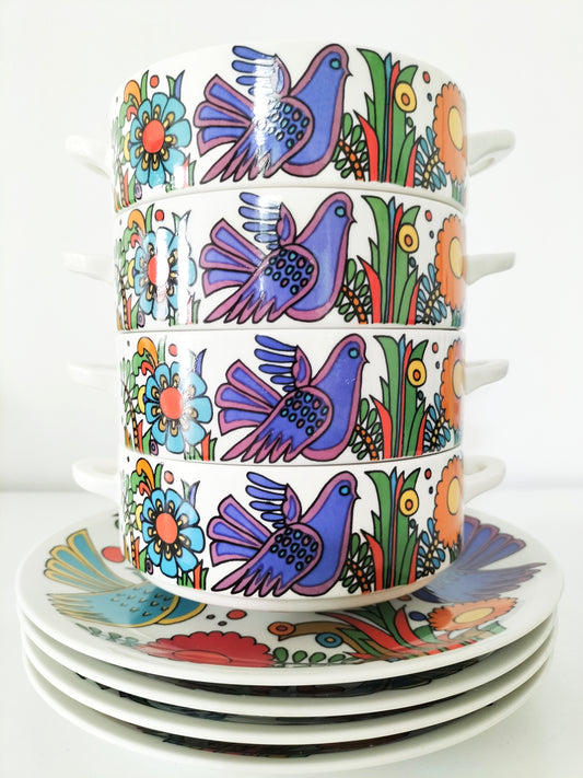 Bol à anses + soucoupe Villeroy et Boch Acapulco (à l'unité!)