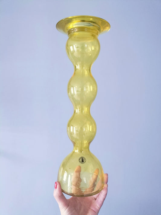 Très gros bougeoir en verre Herräng par Anne Nilsson pour Ikea 2012