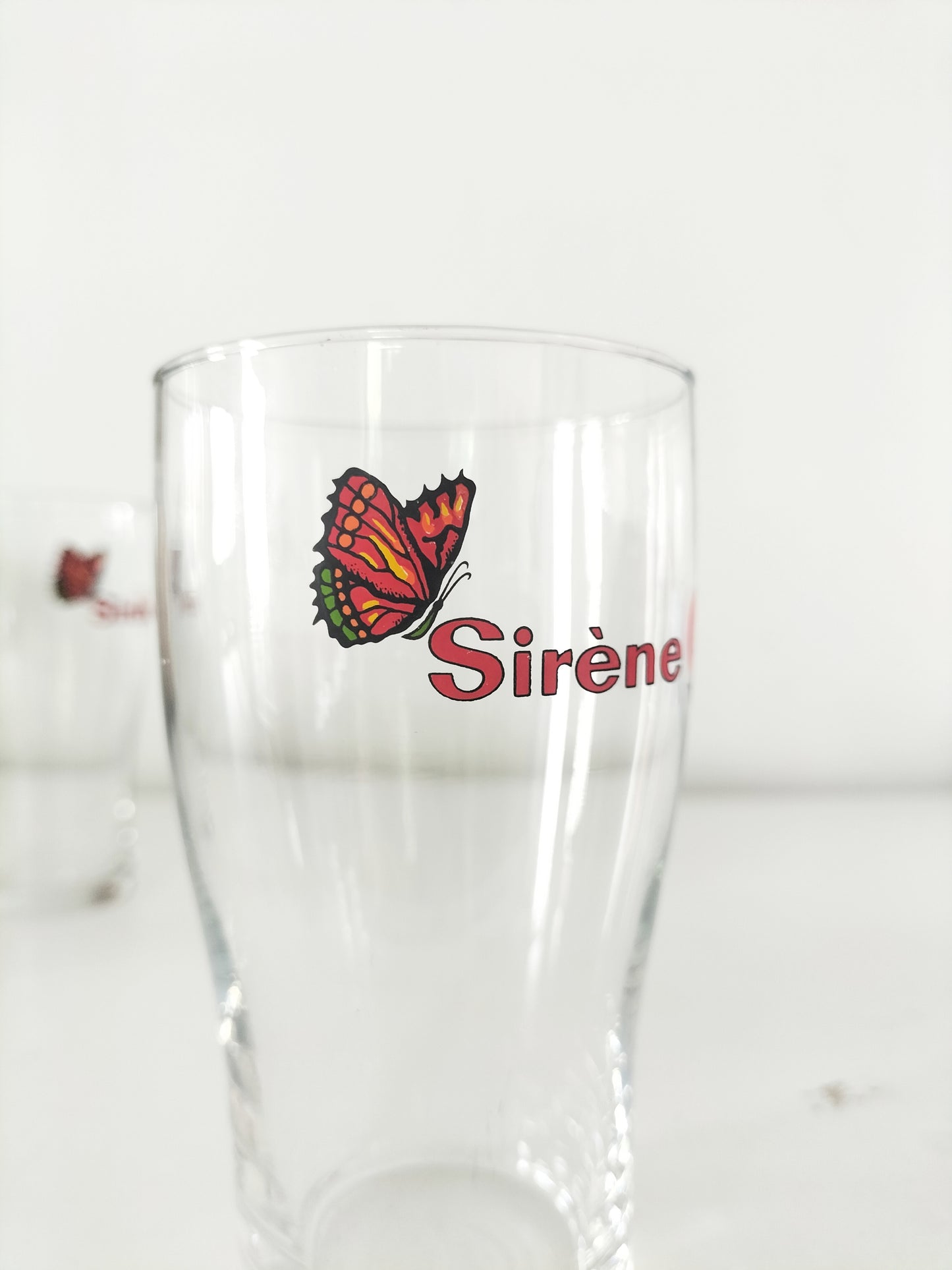 Ensemble de 4 verres publicitaires Sirène limonade