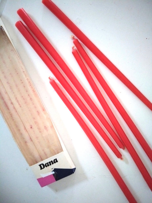 6 anciennes grandes bougies Dana Danemark