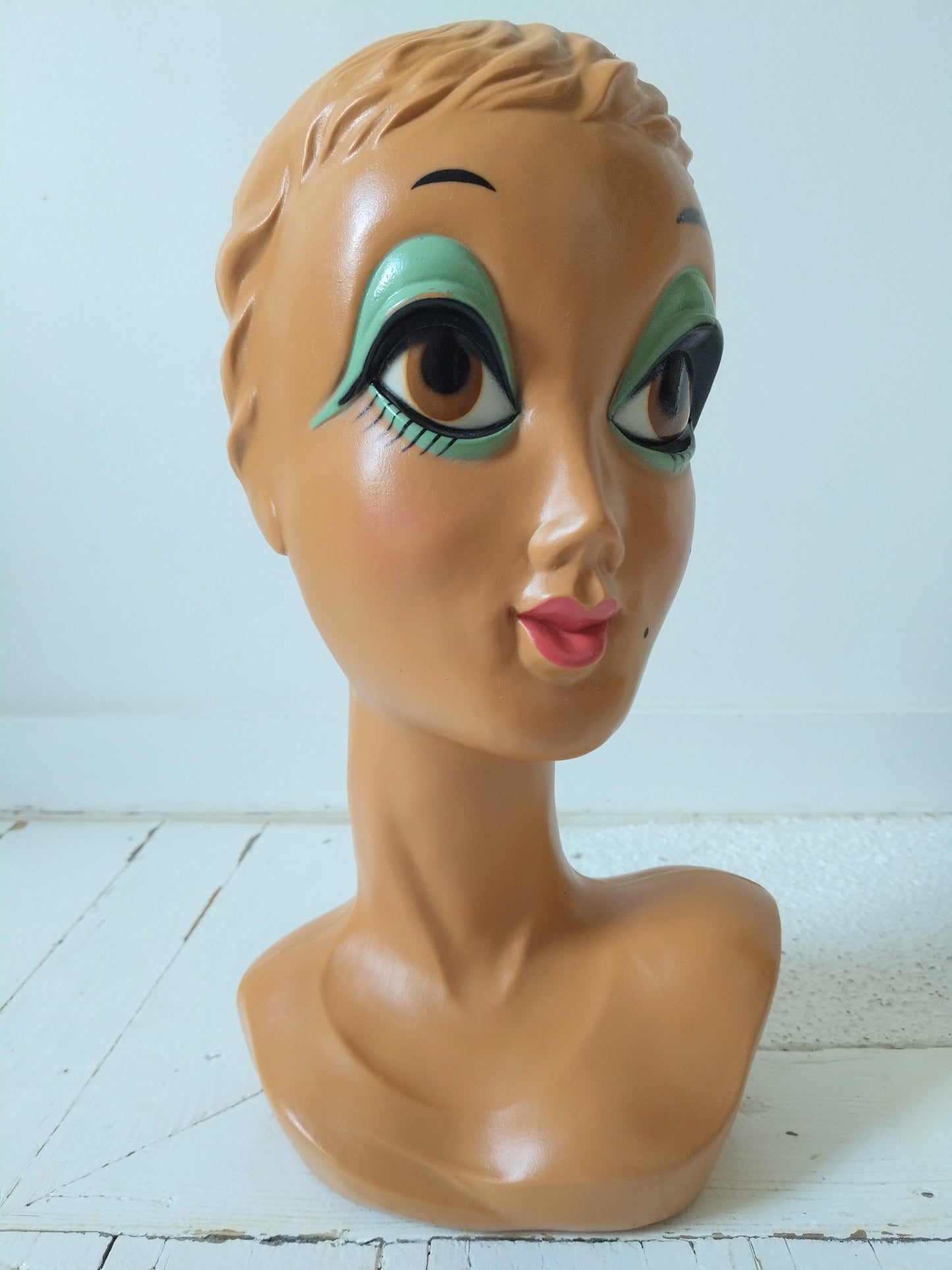 Tête à chapeau Twiggy vintage