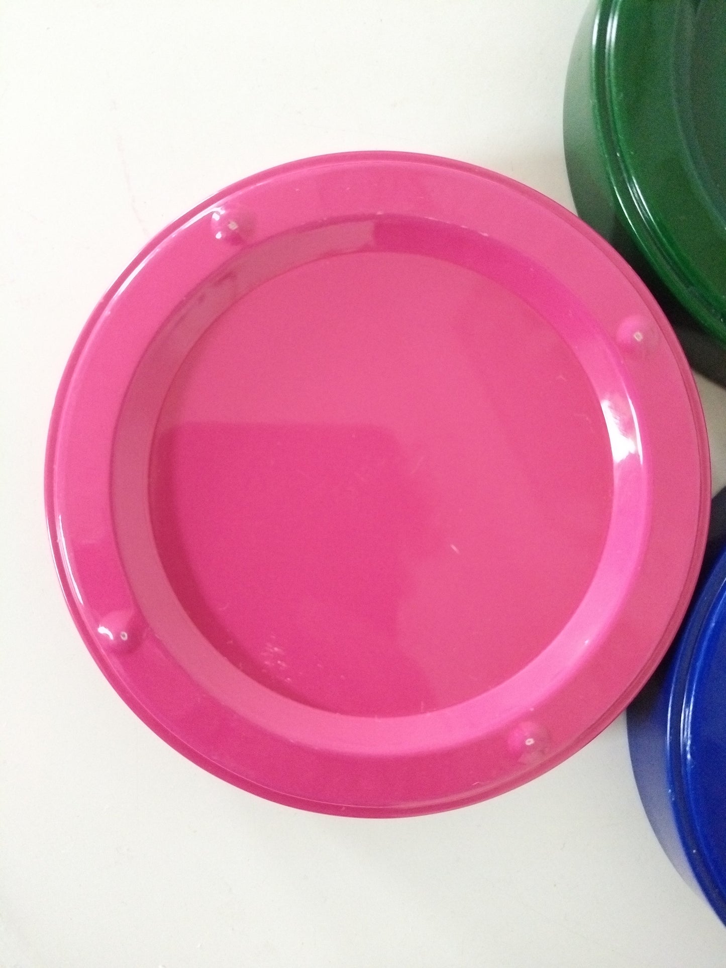 Ensemble de 3 mini plateaux/ dessous de verres/ dessous de bouteilles métallique Simel !!! priorité à Marie-Laure !!!