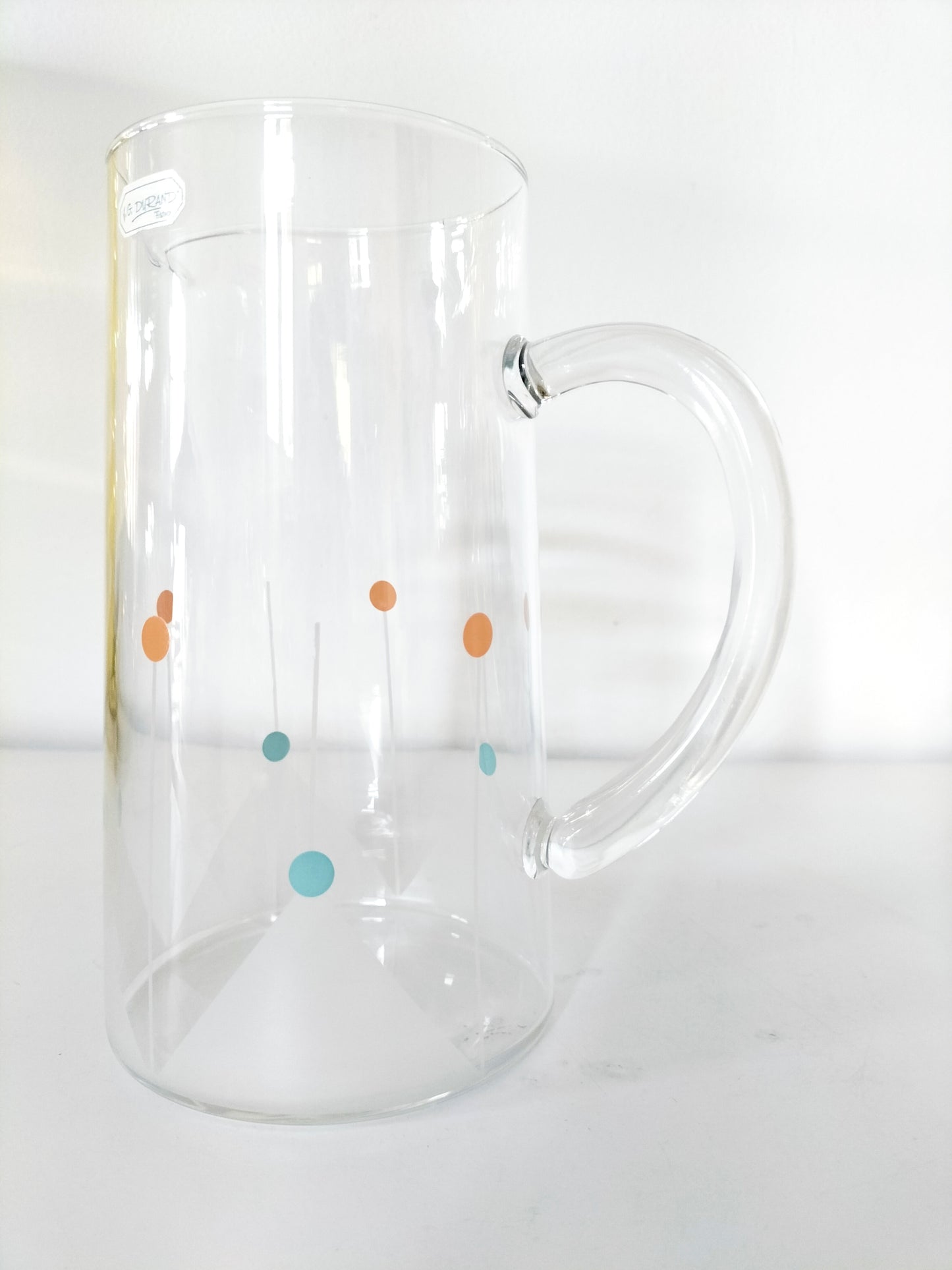 Carafe cruche pichet en verre J.G. Durand