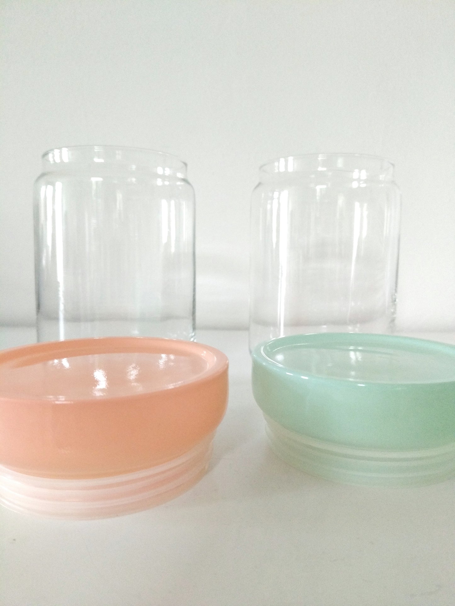 Gros bocal hermétique en verre au choix