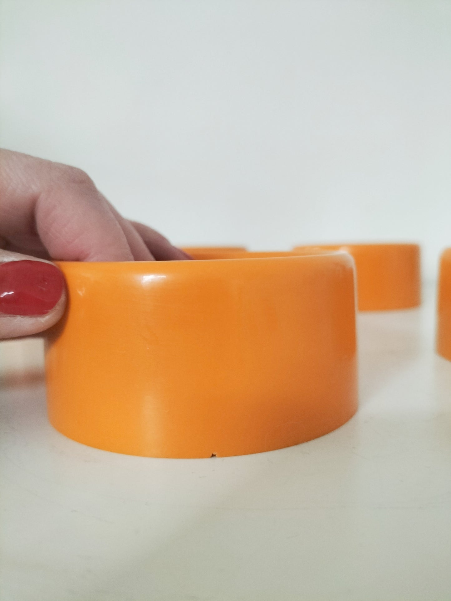 Ensemble de 5 bougeoirs empilables en plastique Glafey Germany