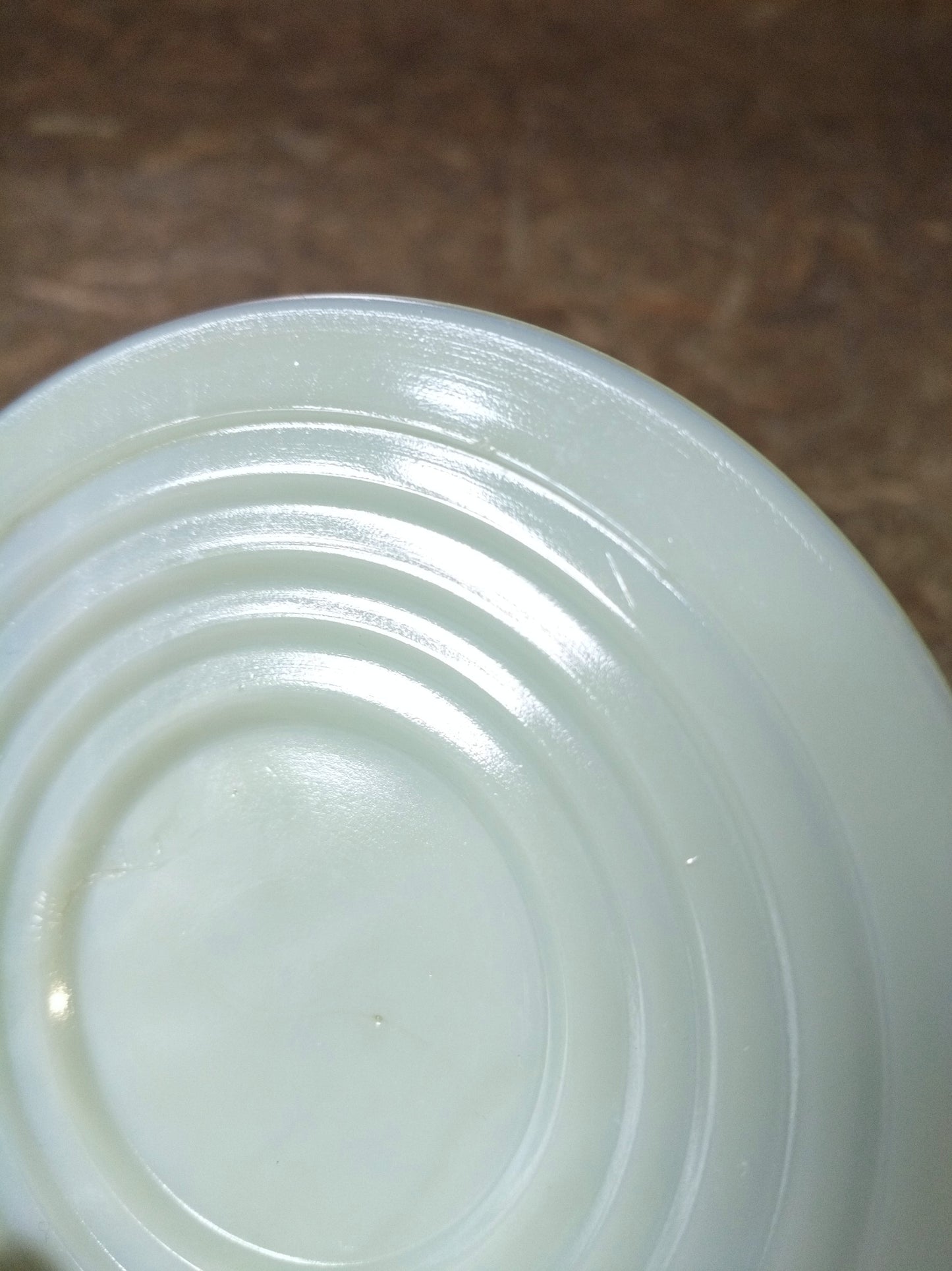 Ensemble tasse et soucoupe en opaline mint Belgique