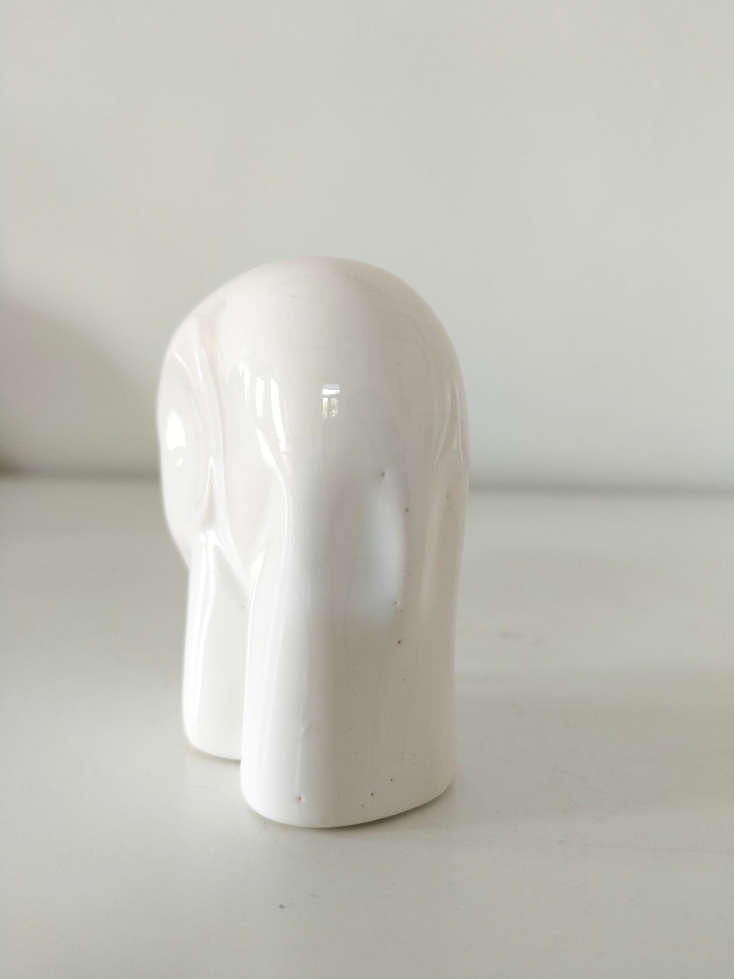 Ensemble de 5 éléphants en céramique émaillée