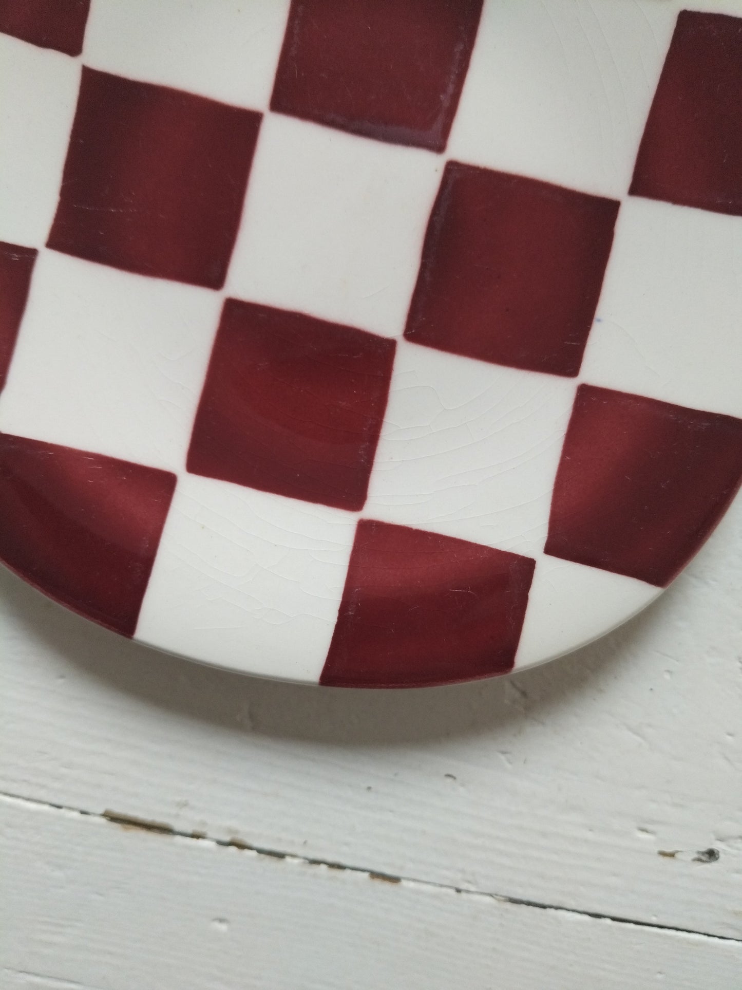 Petite assiette/ soucoupe Boch La Louvière Damier au choix