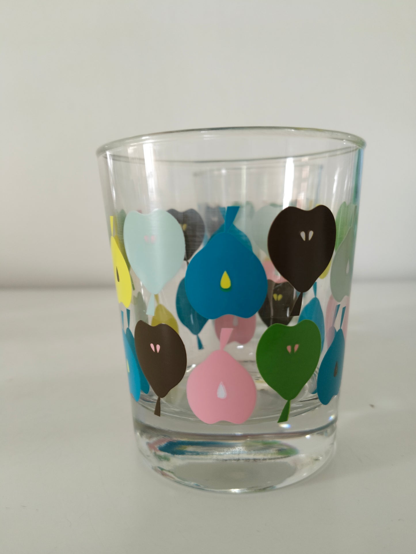 Duo de verres Ikea décor poires