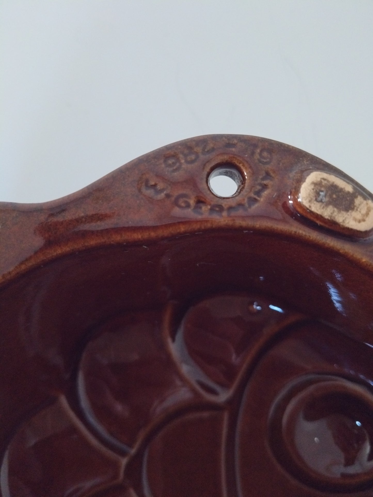 Ancien moule poisson à pudding mural West Germany 982-19