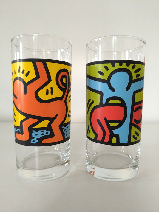 Duo de verres Keith Haring (réservés Mathilde!!!)