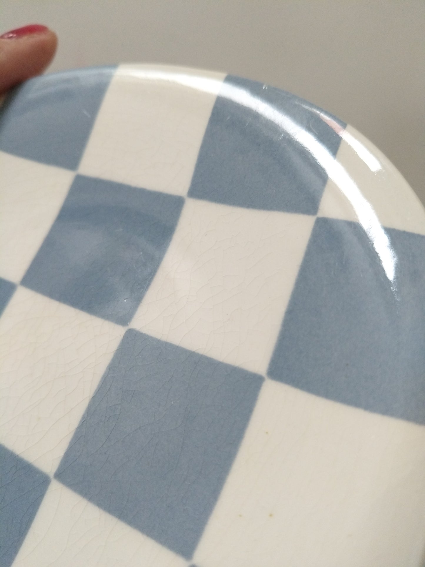 Ensemble tasse + soucoupe Boch La Louvière Damier au choix