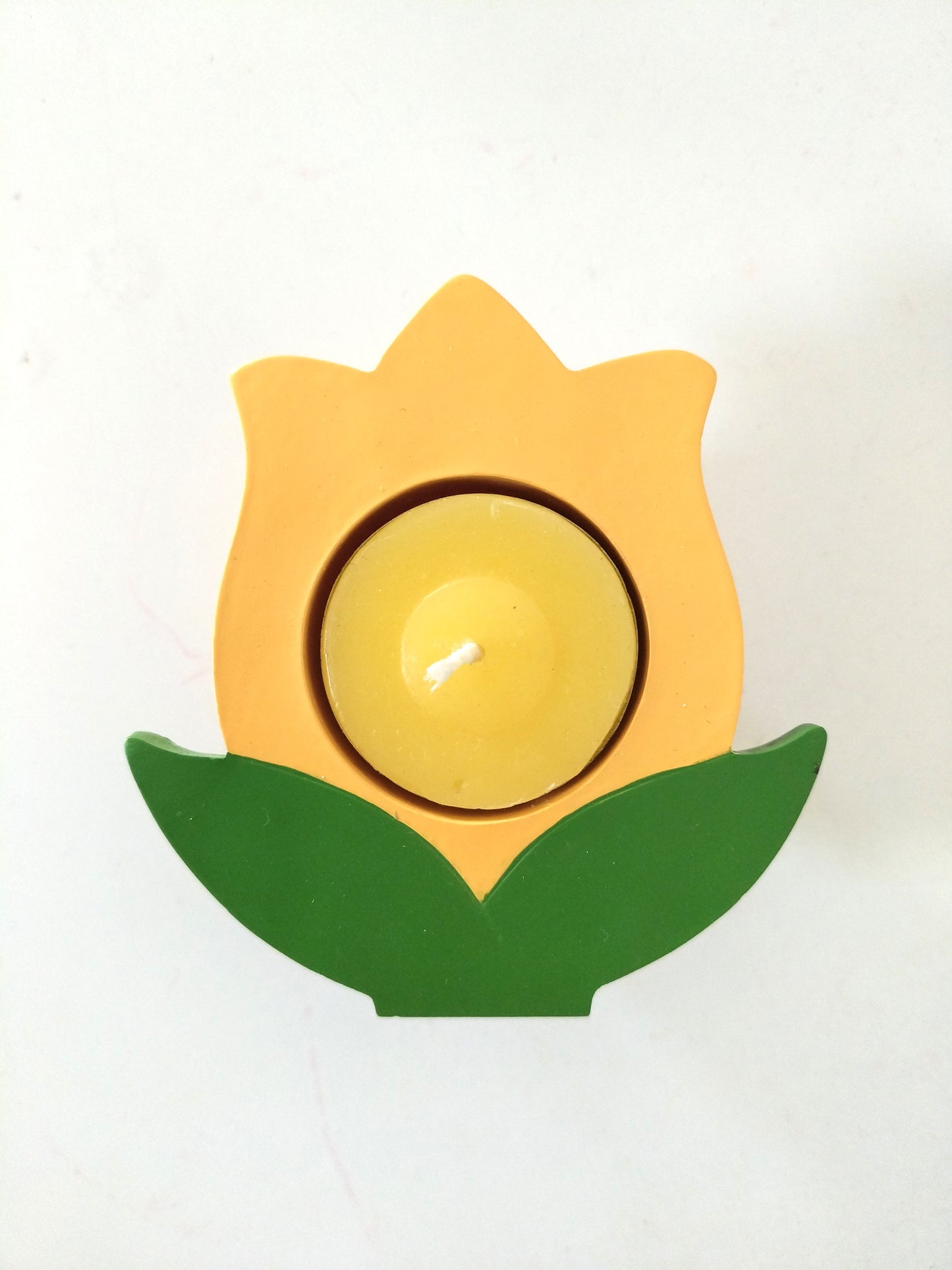 Bougeoir tulipe + bougie (à l'unité)