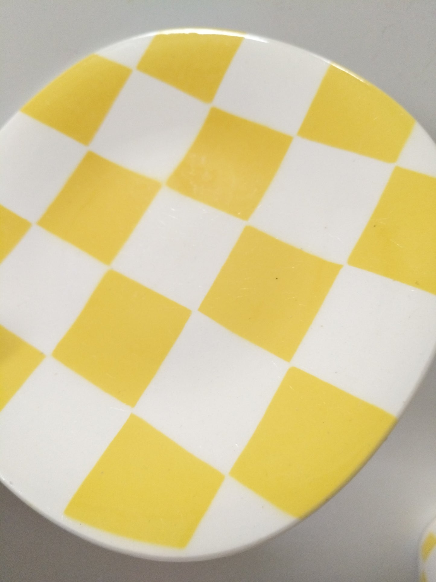 Ensemble tasse + soucoupe Boch La Louvière Damier au choix