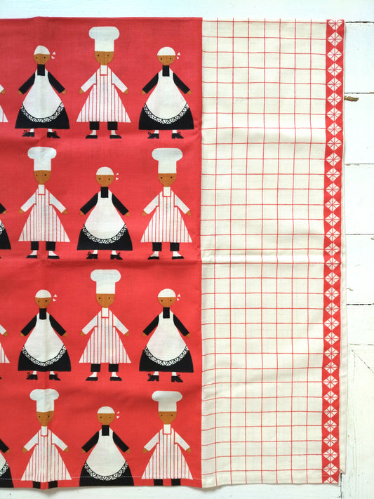 Petite nappe rectangulaire tissu " kökschef " de Aune Laukkanen pour Almedahls Suède ! Laetitia !