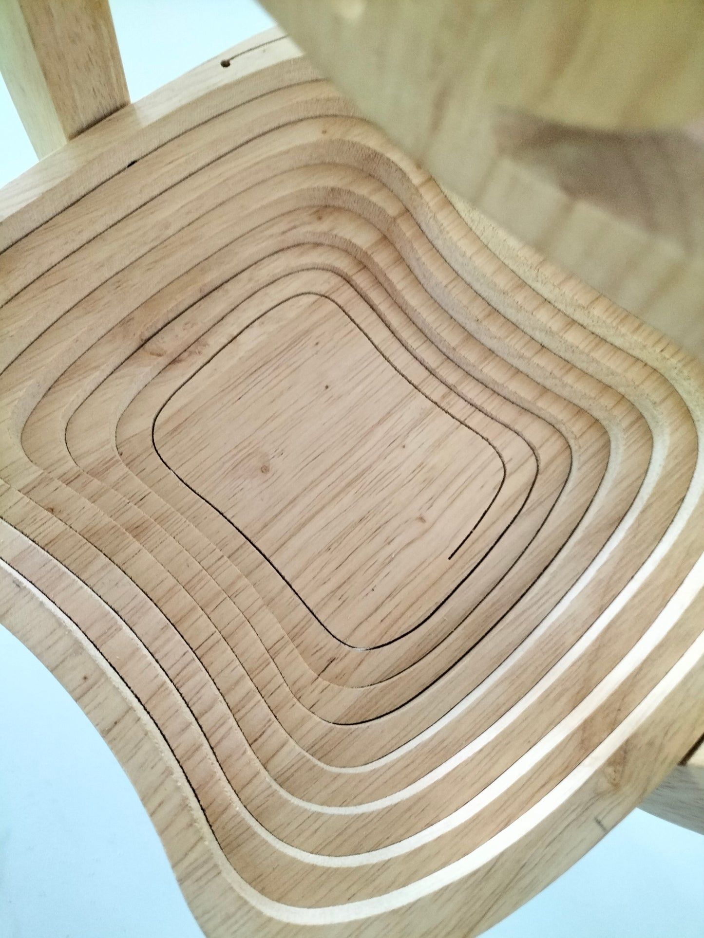 Corbeille et dessous de plat pomme en bois