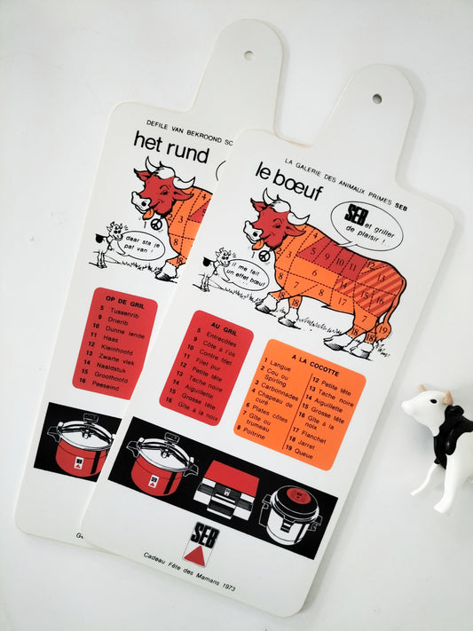 Planche à découper publicitaire Seb (double face français et néerlandais) à l'unité