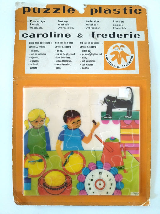 Puzzle premier âge en plastique Caroline et Frédéric