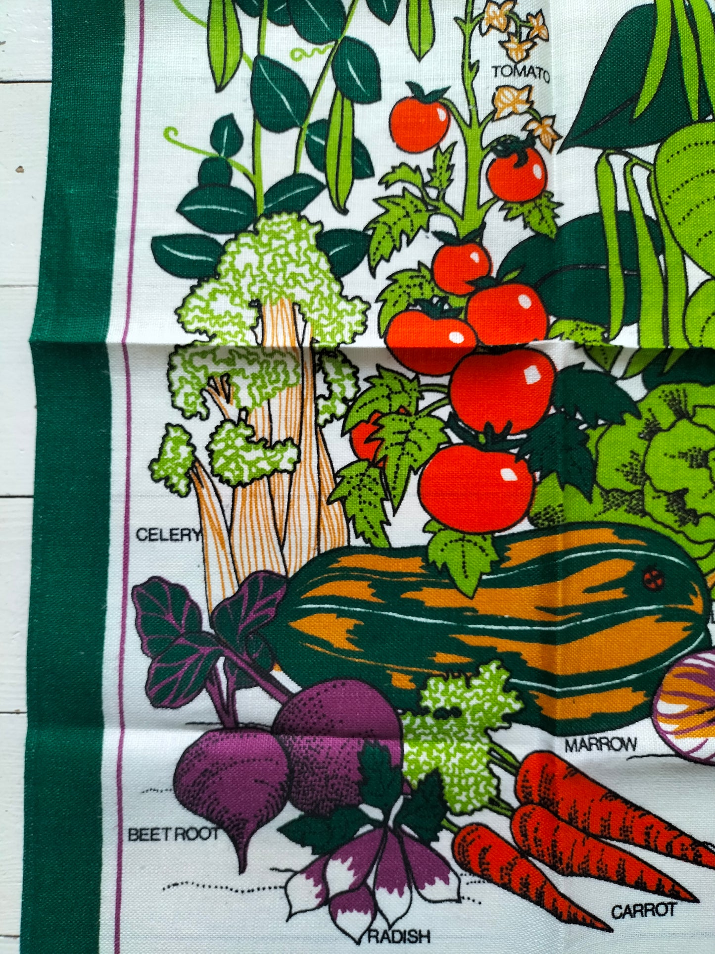 Torchon de cuisine "vegetable garden" en lin Ireland
