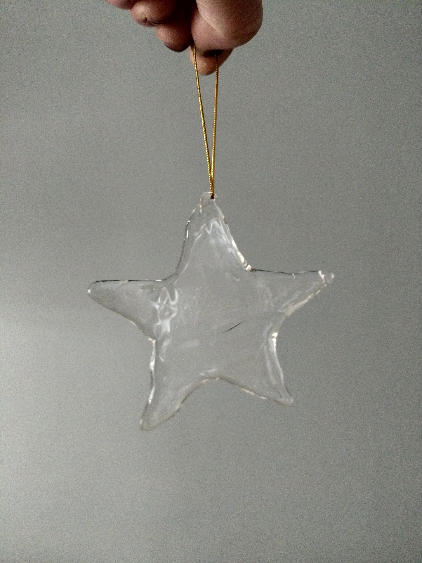 Ensemble cœur, sapin et étoile en verre Ikea Väntan 1999