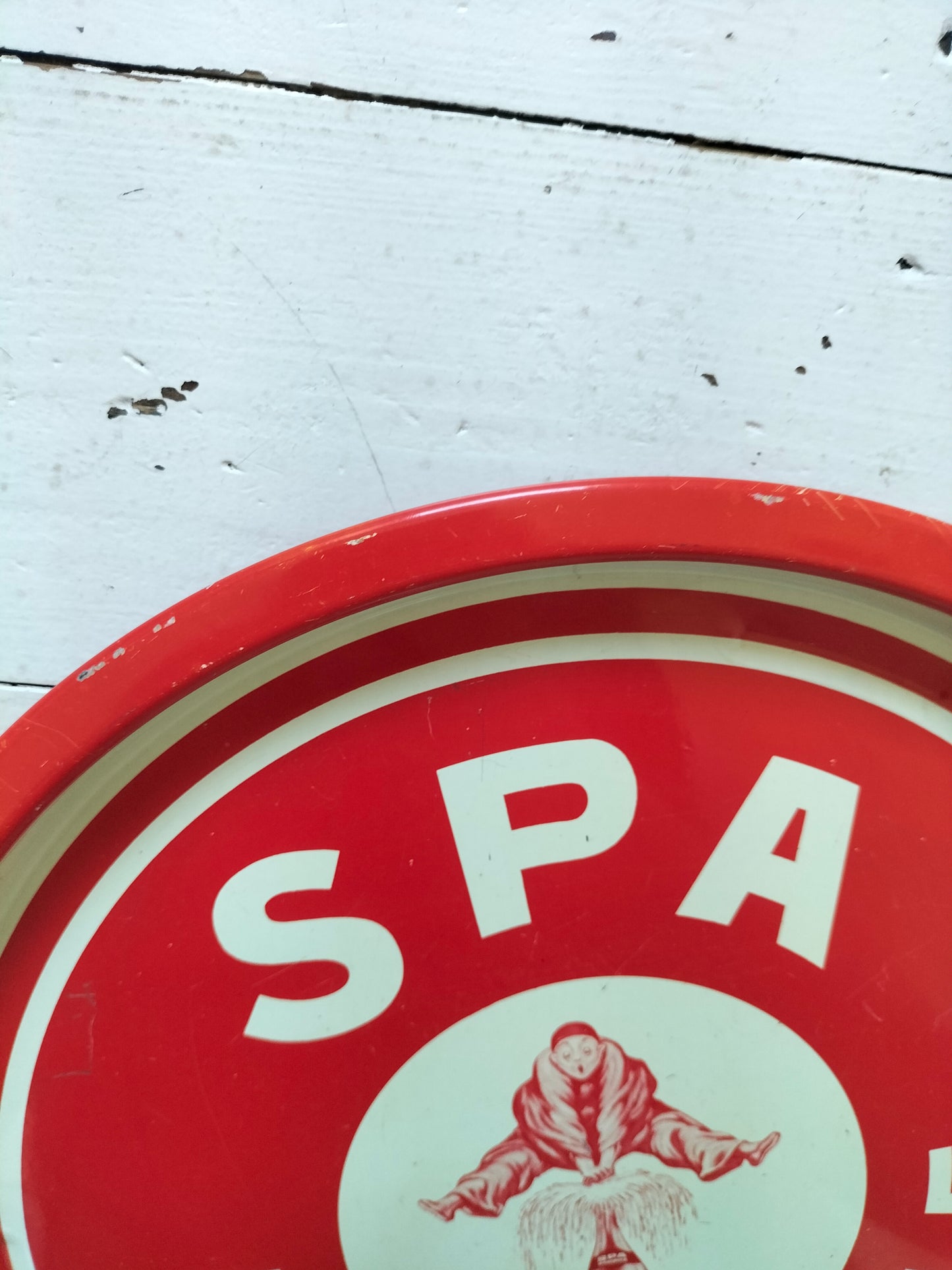 Ancien plateau métallique publicitaire Spa Monopole Spa Orangina Spa Citron Spa Reine