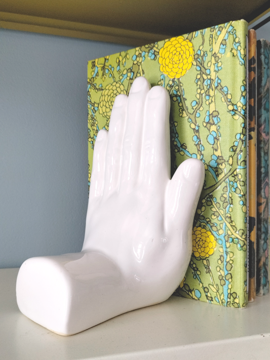 Serre-livres main en céramique