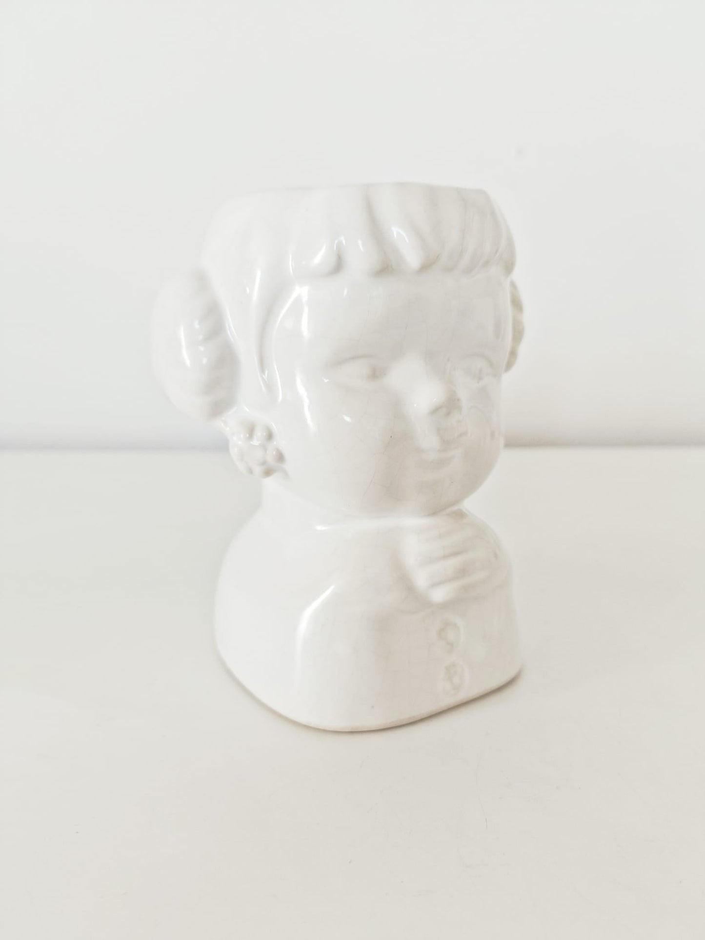 Cache-pot tête fillette