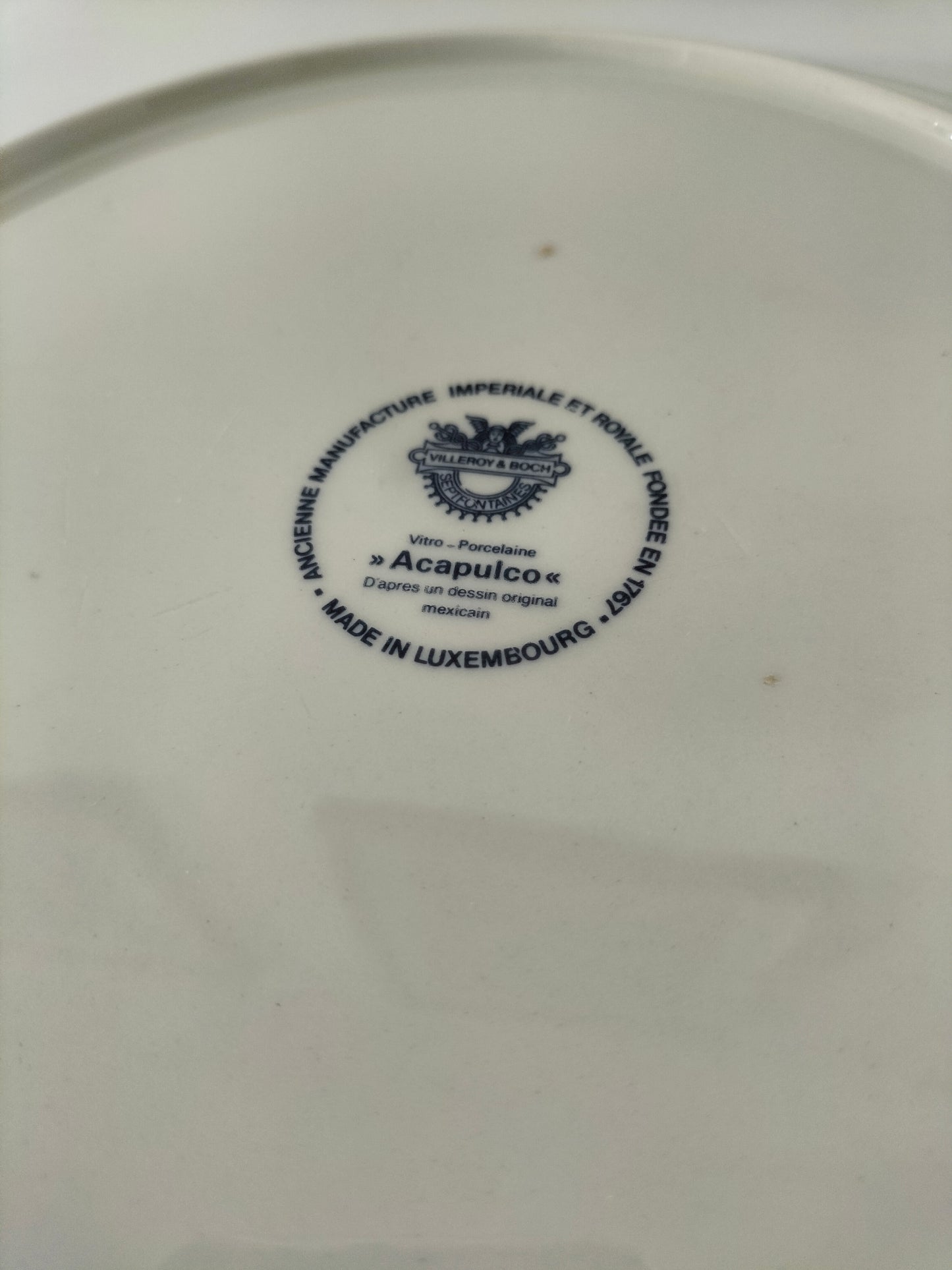 Grande assiette Boch Acapulco