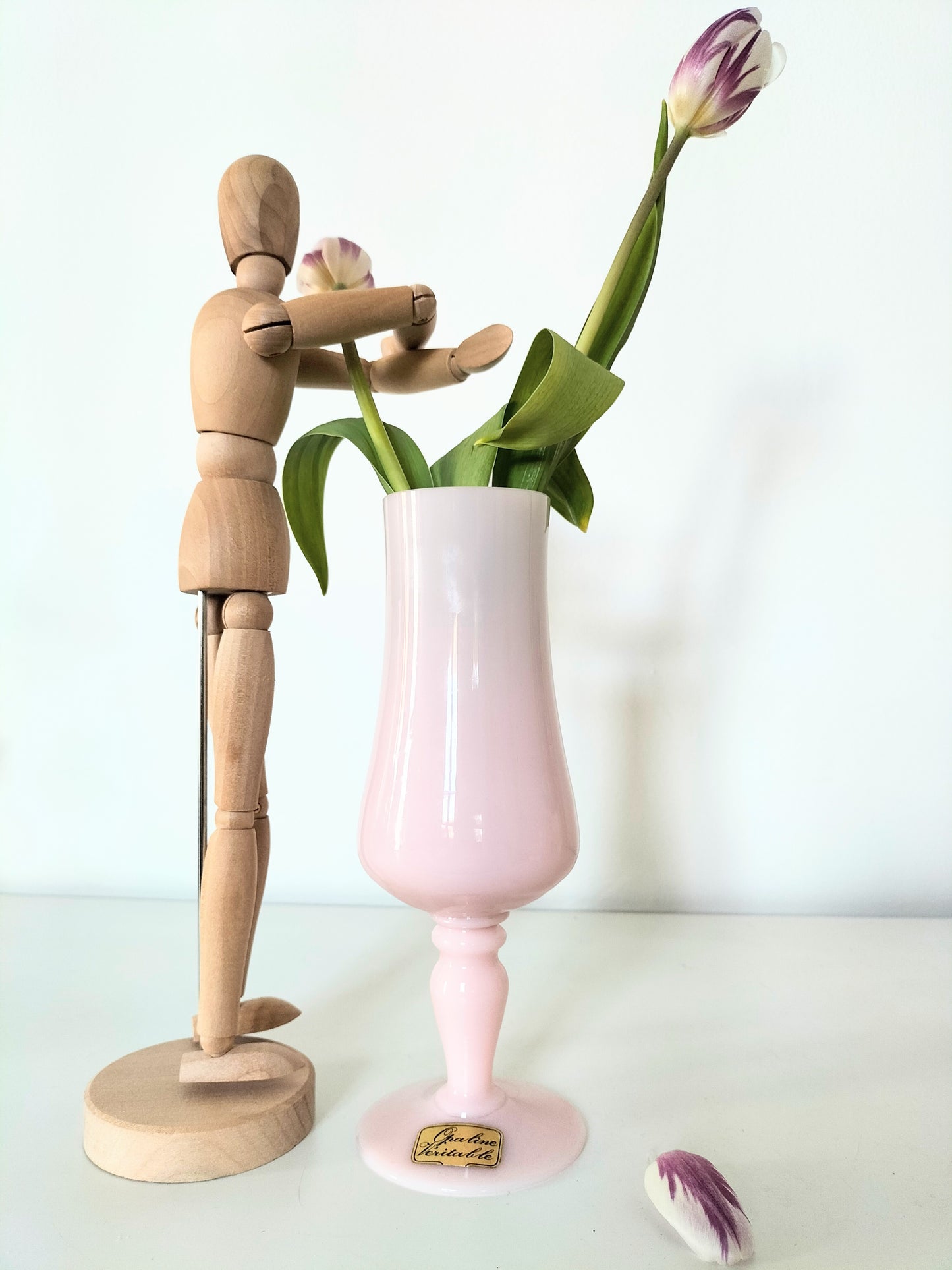 Vase en opaline