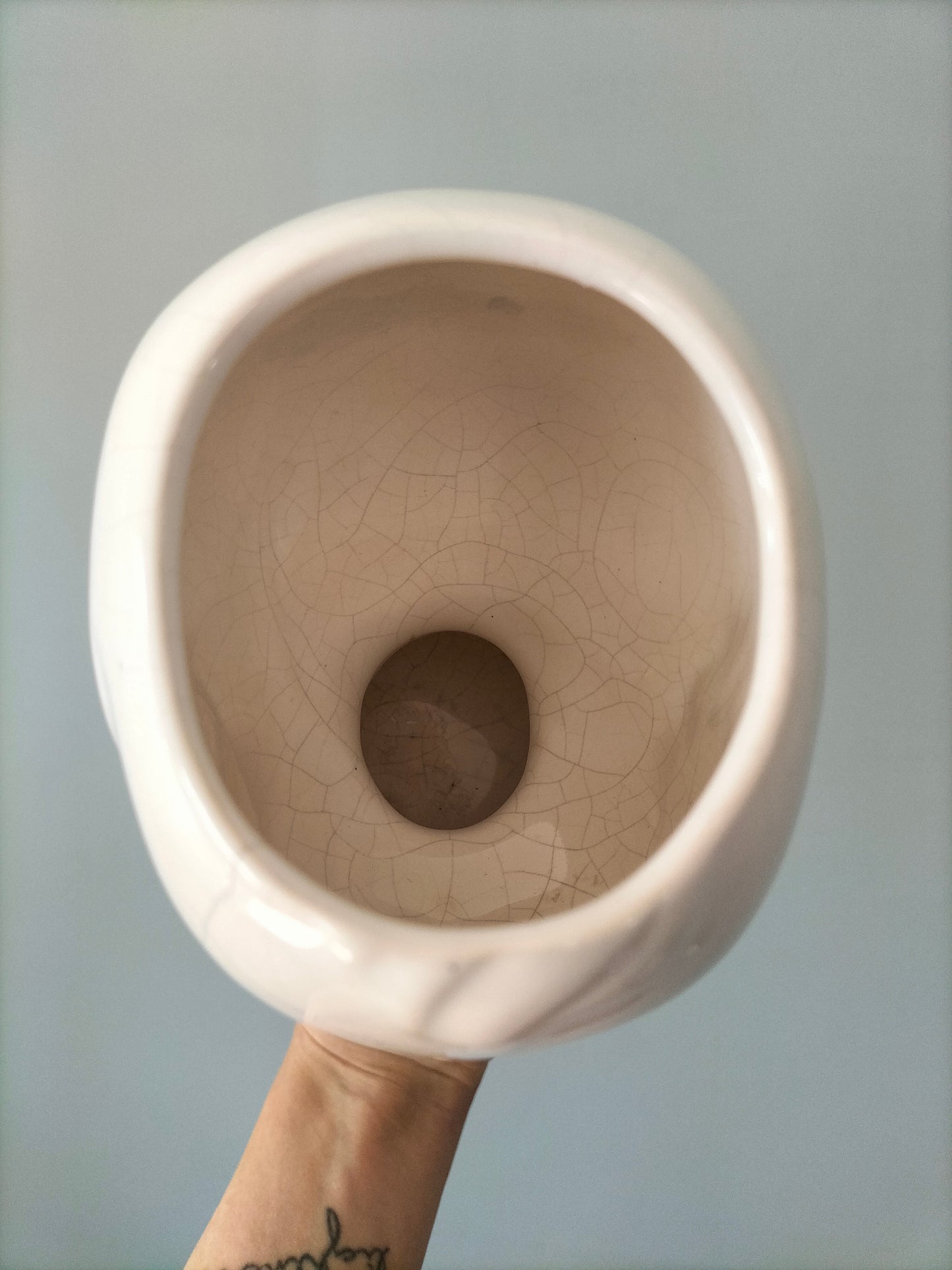 Cache-pot tête bébé