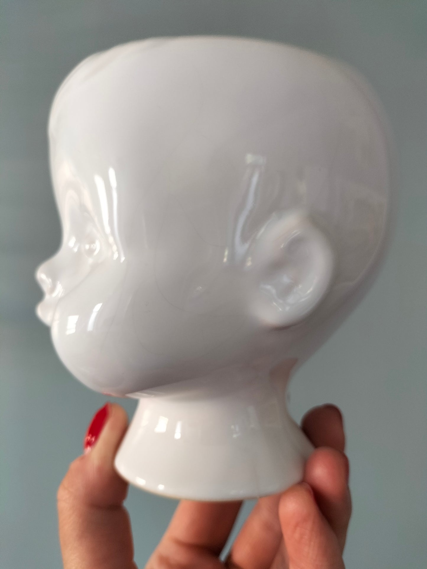 Cache-pot tête de bébé
