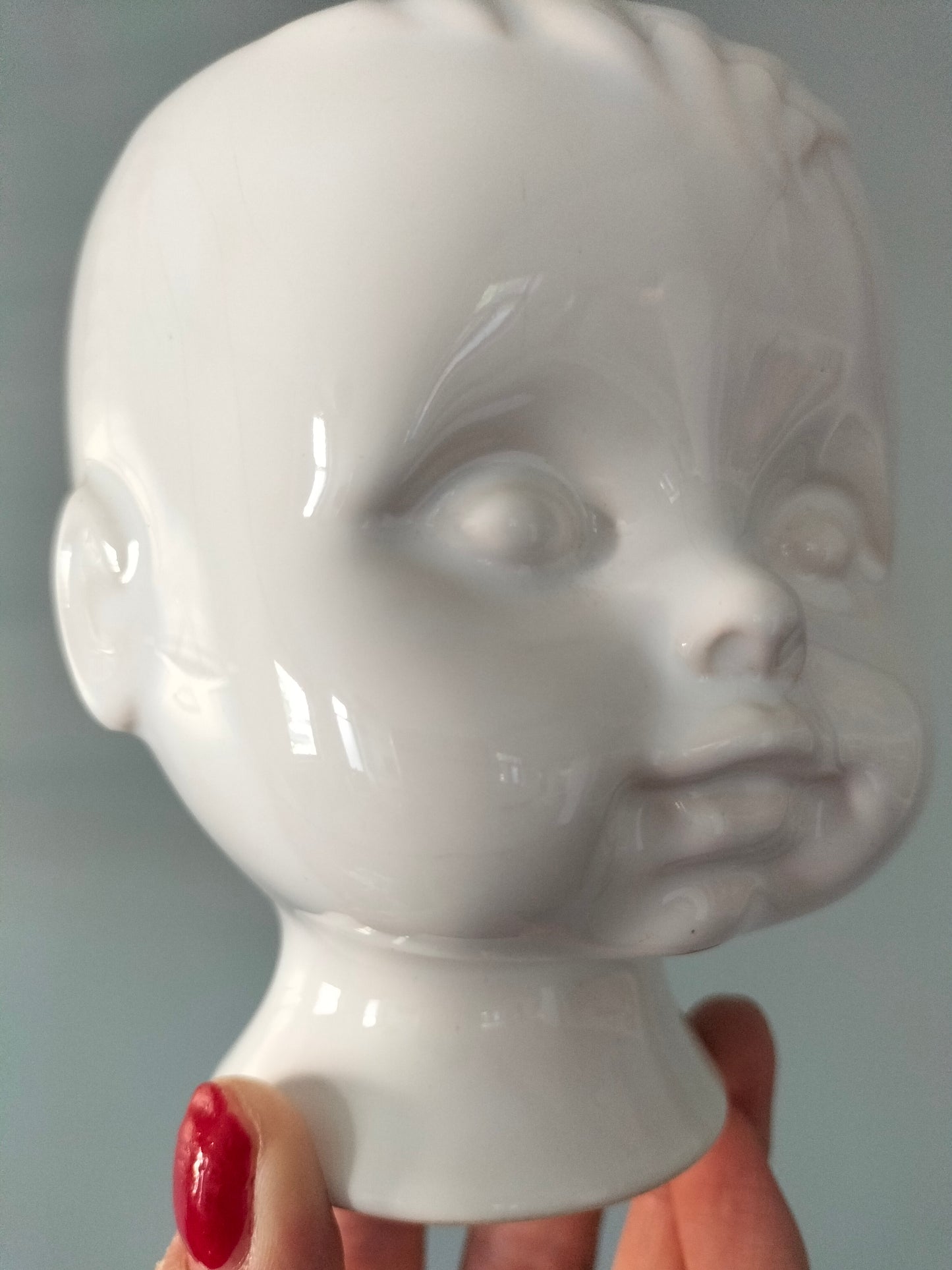 Cache-pot tête de bébé