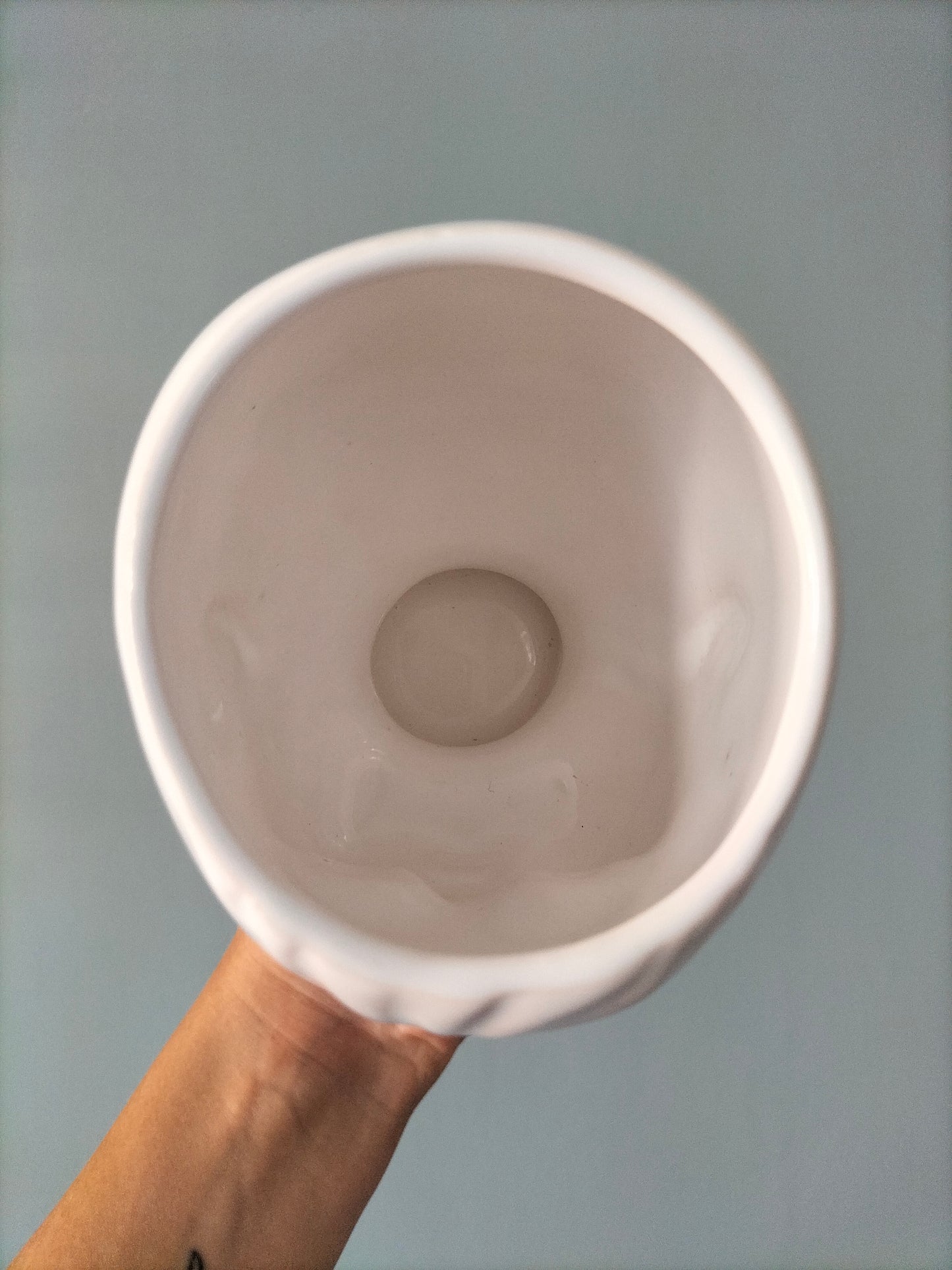 Cache-pot tête de bébé