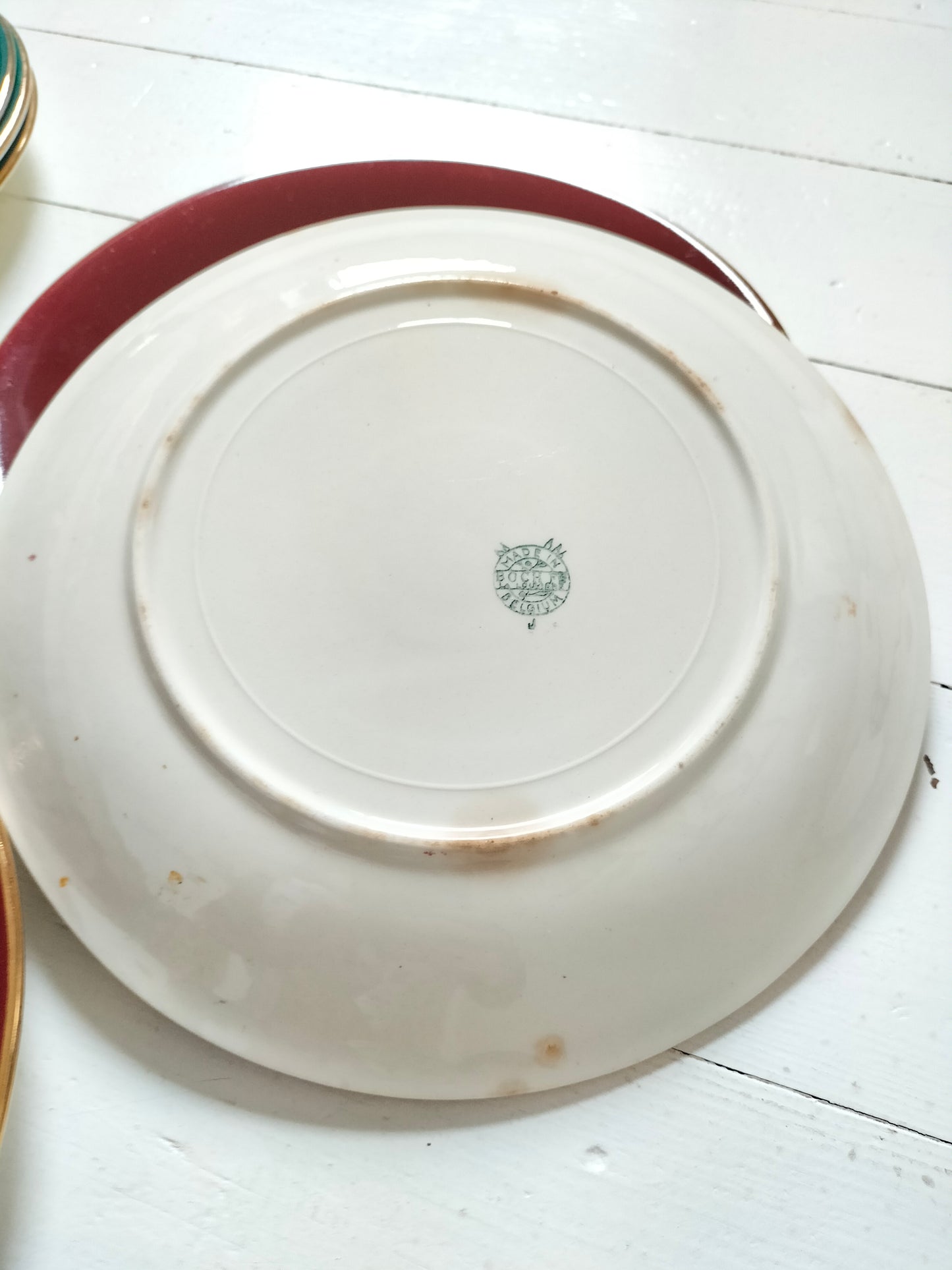 Assiette plate Boch Napoli Saturne