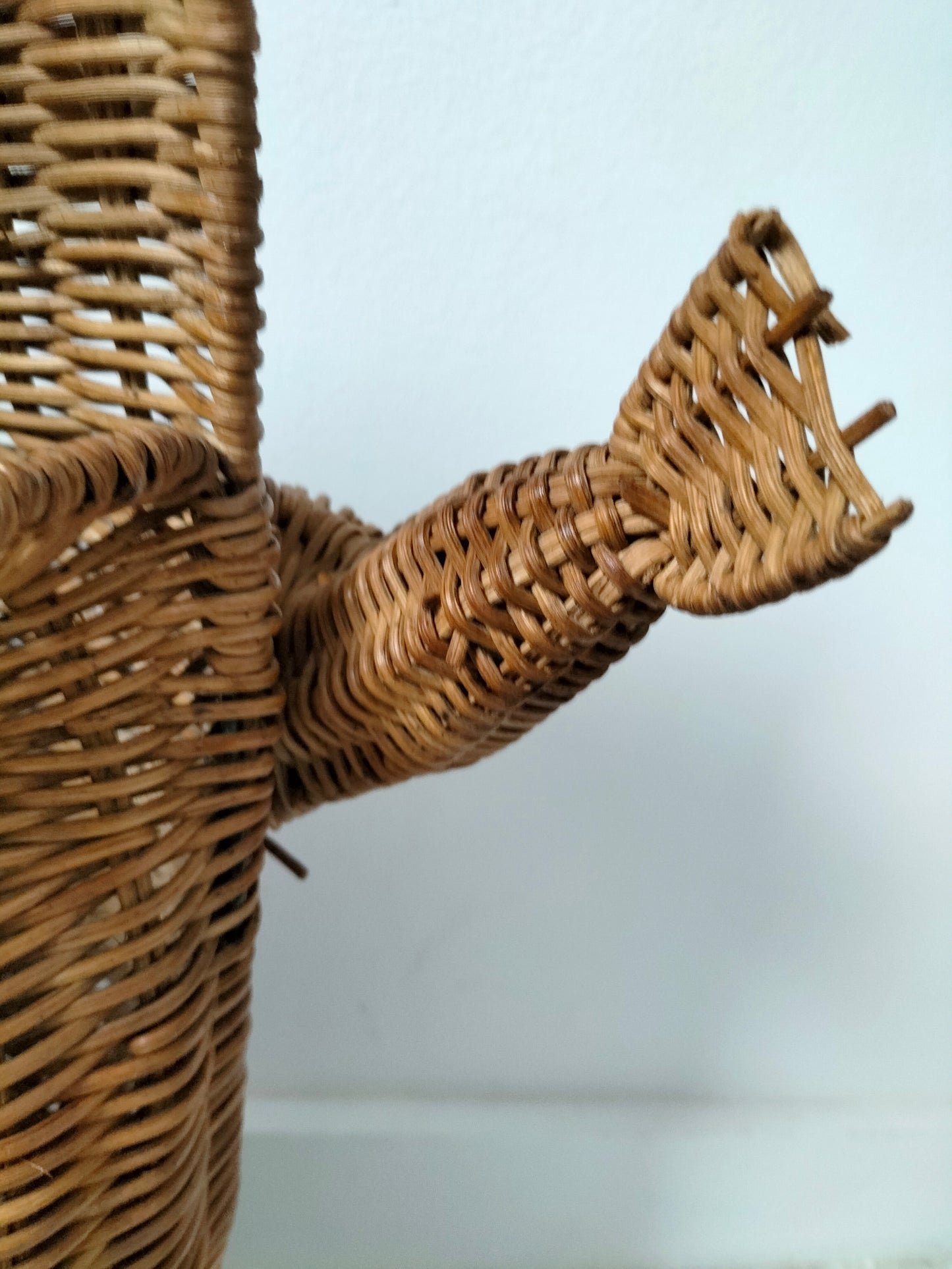 Porte-revues/ panier grenouille en osier par Olivier Cajan
