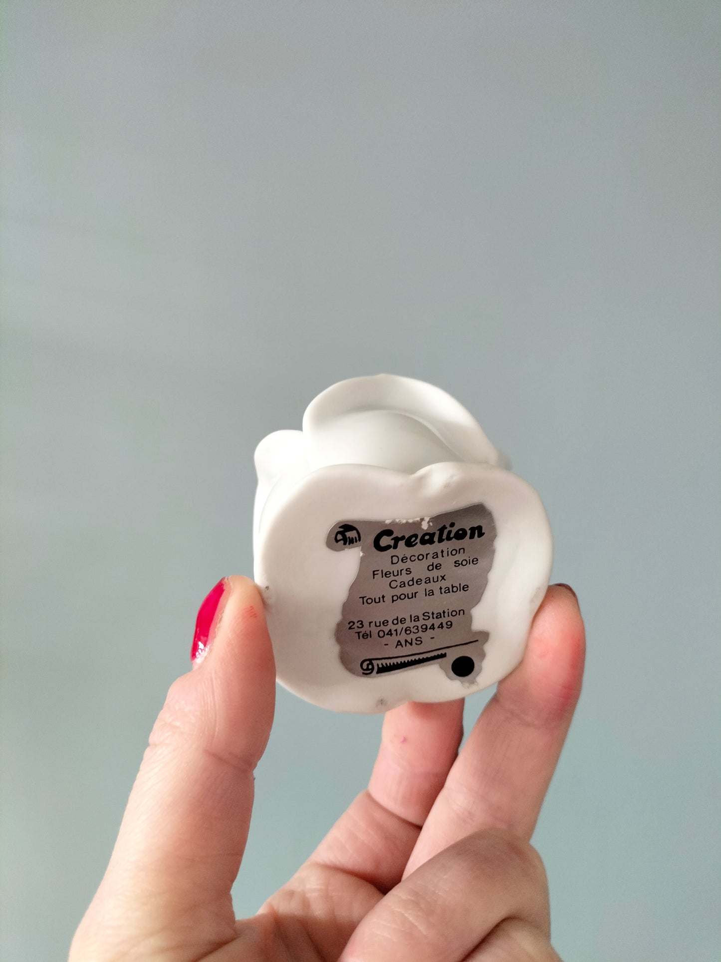Bougeoir vintage en porcelaine