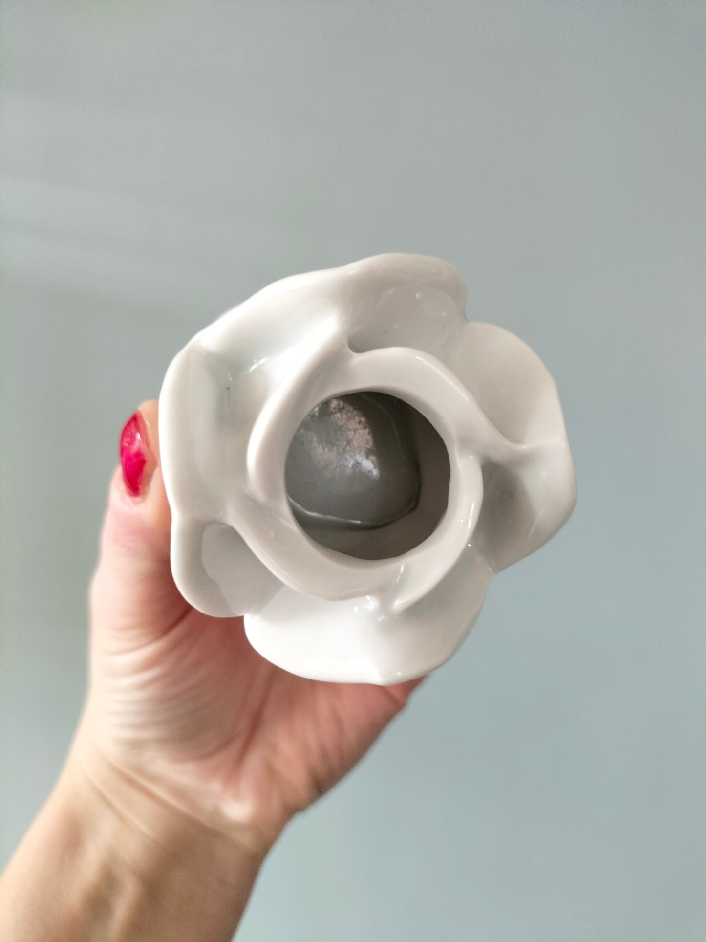 Bougeoir vintage en porcelaine