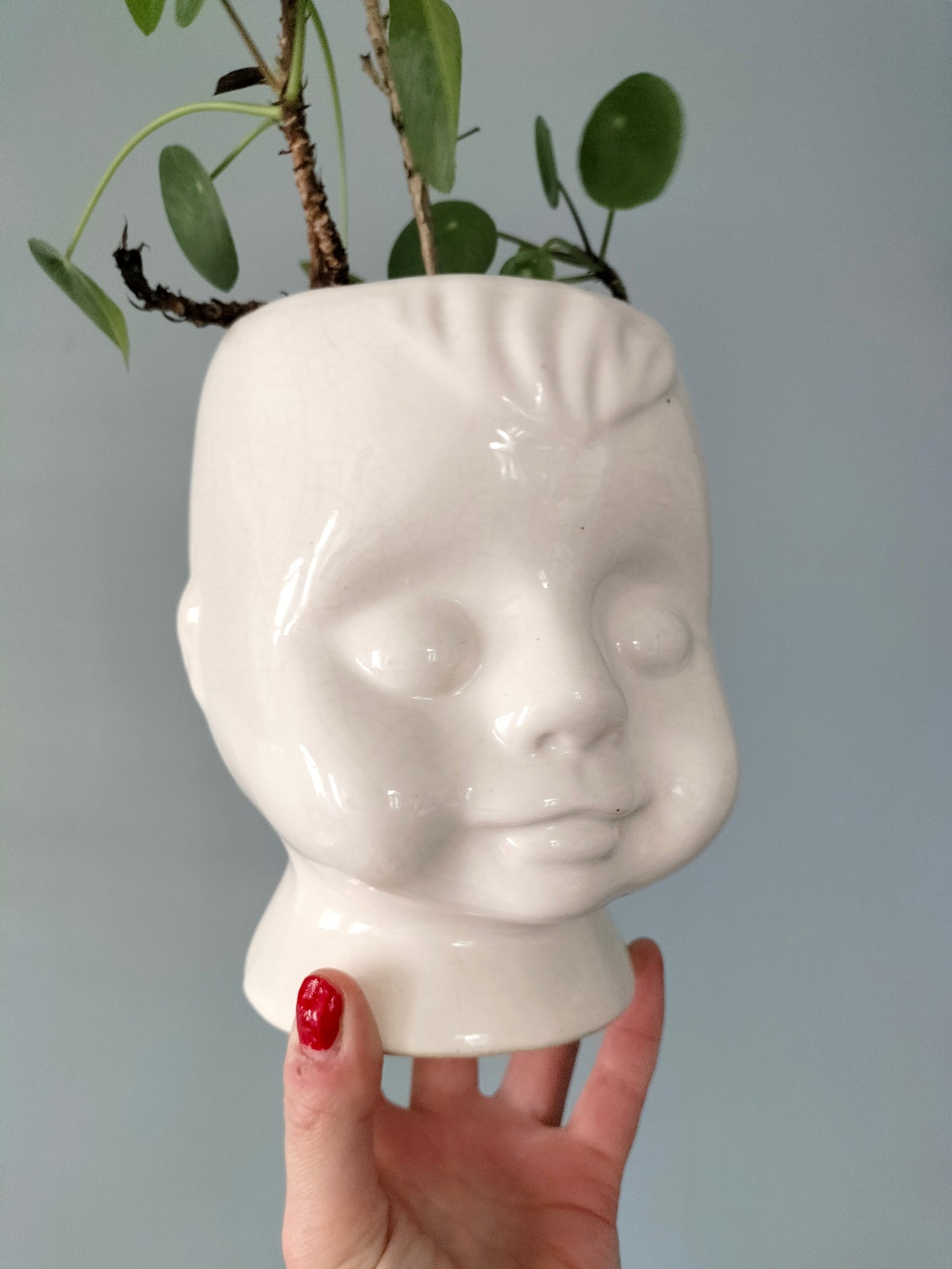 Cache-pot tête