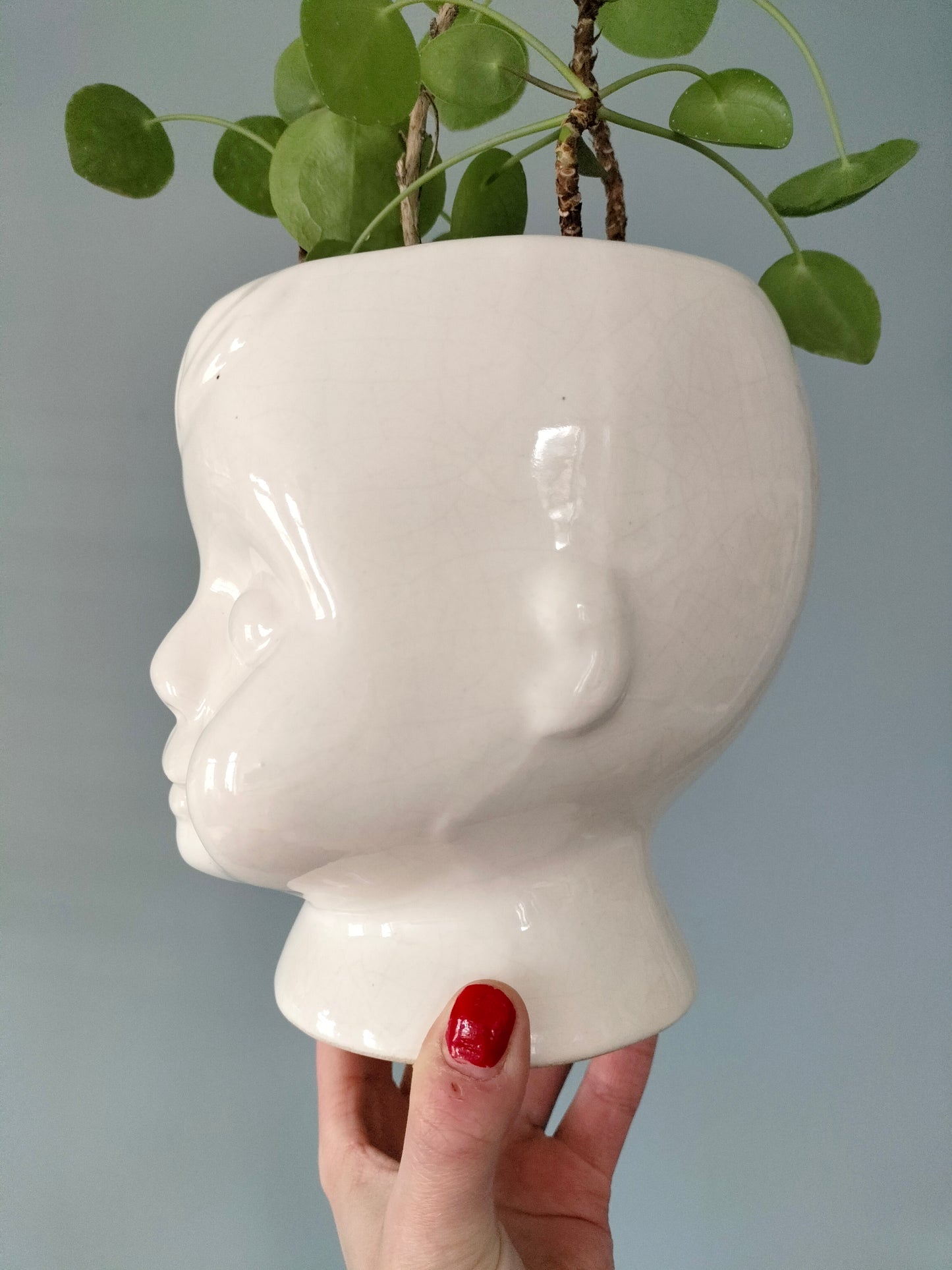 Cache-pot tête
